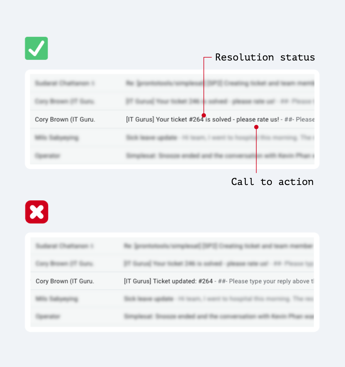 Make your CSAT survey's subject line compelling