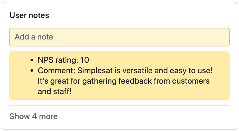 Screenshot that demonstrates Zapier's ability to sync Intercom user notes and custom fields