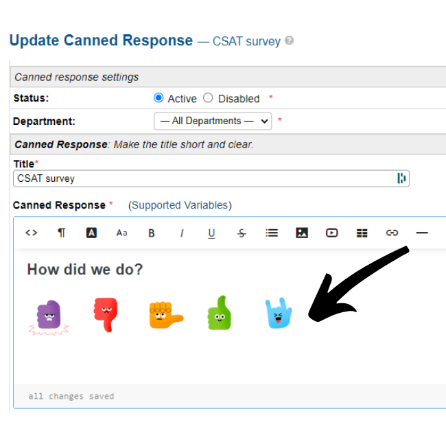 osticket Customer surveys