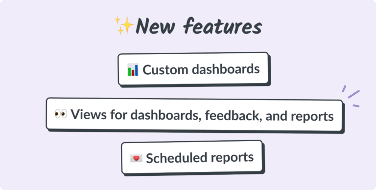 Custom dashboards, saved views, and scheduled reports