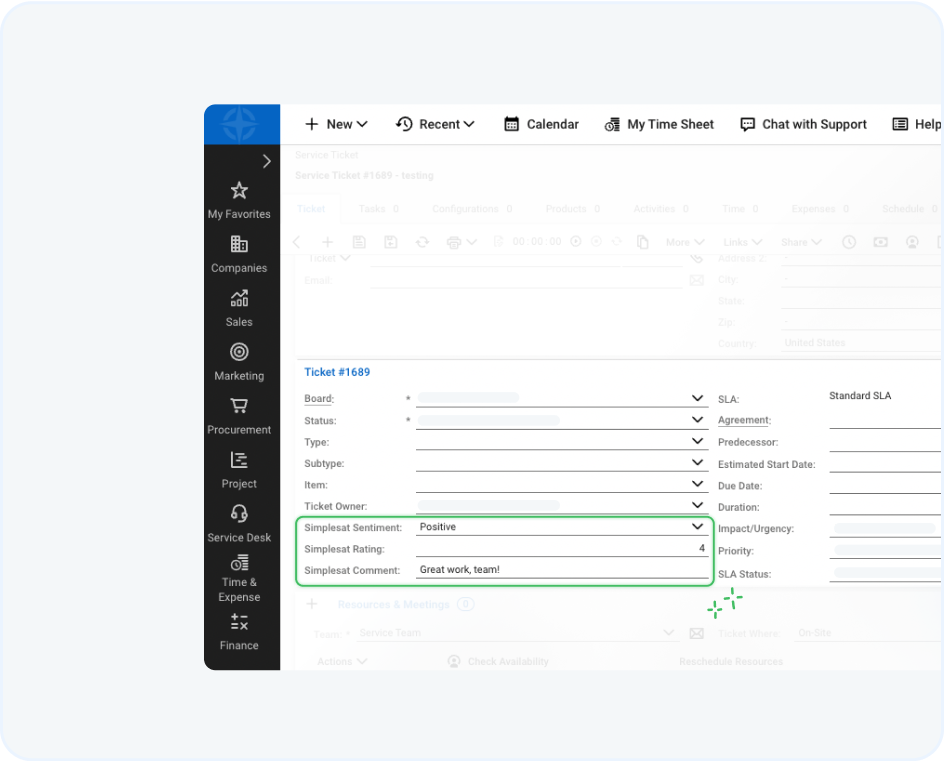 simplesat-connectwise-customfields