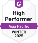 G2 badge high performer asia pacific