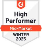 G2 badge high performer mid-market