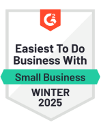 G2 badge easiest to do business with
