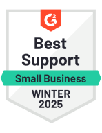 G2 badge best support small business