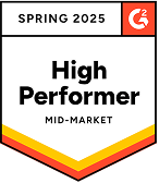 G2 badge high performer mid market